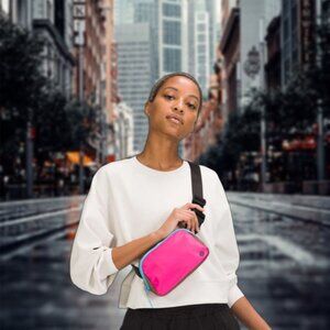 Lululemon Everywhere 1L Belt Bag Sonic Pink/Cacao RARE Fanny Bag Crossbody NWT